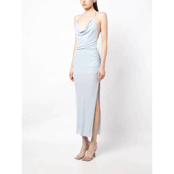 NEW BEC + BRIDGE lexie cowl maxi dress in ice blue - Picture 3 of 4